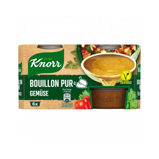 Knorr Bouillon Pur Gemüse für 6x0,5l 6x28g foodpipe [Lebensmittel-Lieferservice Rostock]