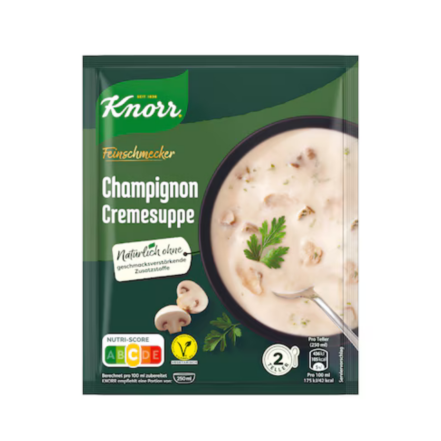 Knorr Feinschmecker Champignon Suppe für 0,5l 45g foodpipe [Lebensmittel-Lieferservice Rostock]
