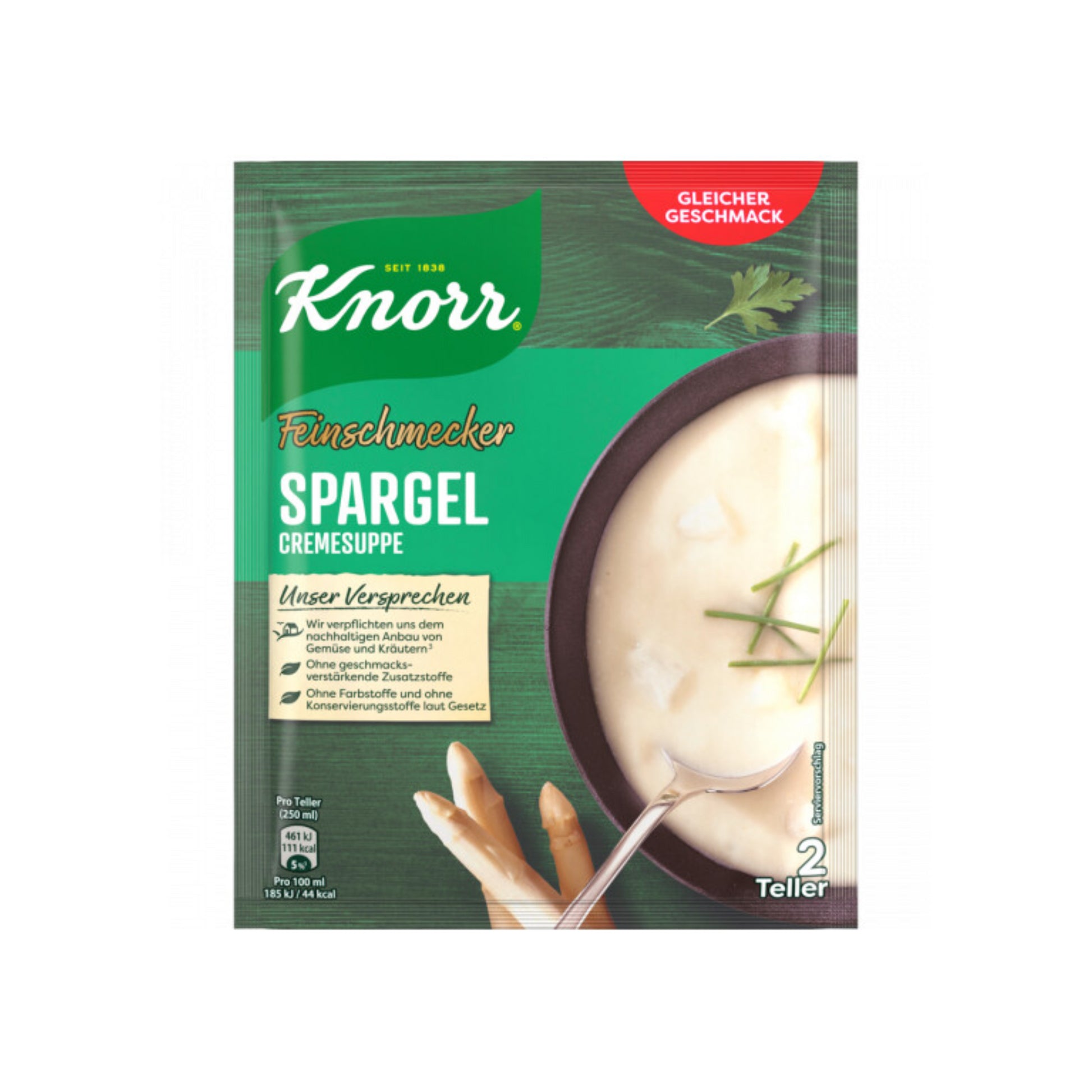 Knorr Feinschmecker Spargel Suppe für 500ml 49g foodpipe [Lebensmittel-Lieferservice Rostock]