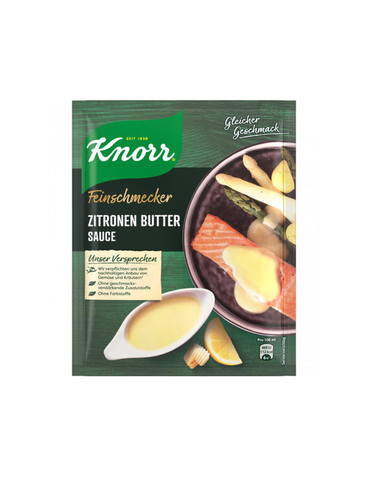 Knorr Feinschmecker Zitronen Butter Sauce für 250ml 52g foodpipe [Lebensmittel-Lieferservice Rostock]