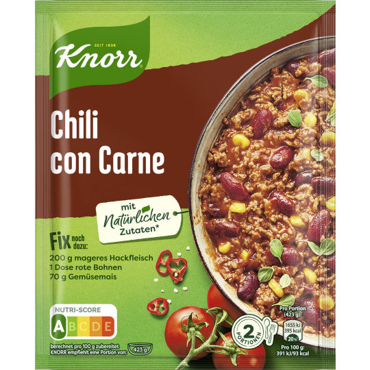 Knorr Fix Chili con Carne 33g foodpipe [Lebensmittel-Lieferservice Rostock]