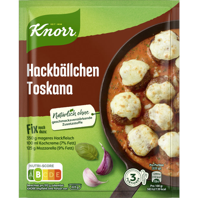 Knorr Fix Hackbällchen Toskana 39g foodpipe [Lebensmittel-Lieferservice Rostock]