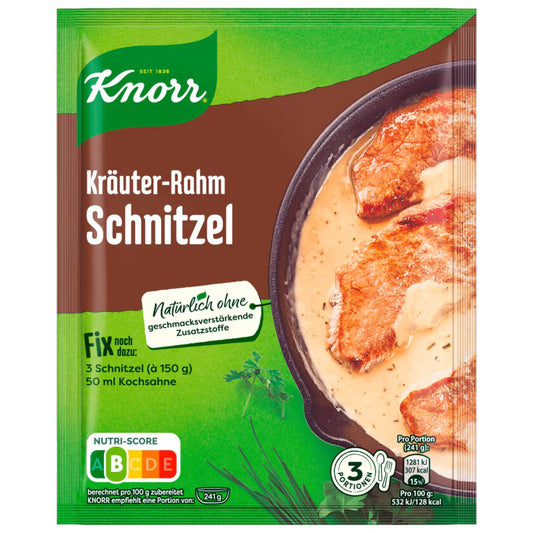 Knorr Fix Kräuter Rahm Schnitzel 47g foodpipe [Lebensmittel-Lieferservice Rostock]