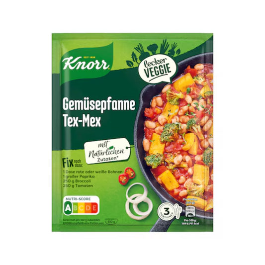 Knorr Fix Lecker Veggie Gemüsepfanne Tex-Mex 33g foodpipe Rostock [Lebensmittel-Lieferservice Rostock]