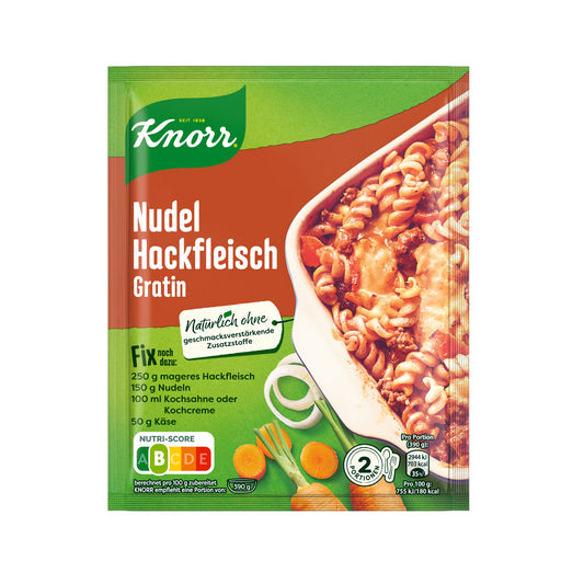 Knorr Fix Nudel Hackfleisch Gratin 36g foodpipe [Lebensmittel-Lieferservice Rostock]