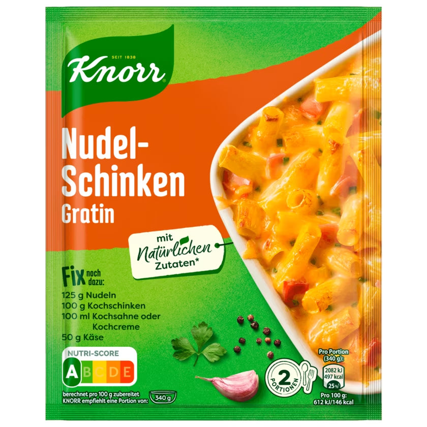 Knorr Fix Nudel-Schinken Gratin 32g foodpipe [Lebensmittel-Lieferservice Rostock]