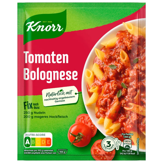 Knorr Fix Tomaten Bolognese 46g foodpipe [Lebensmittel-Lieferservice Rostock]