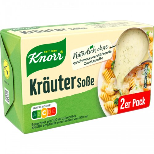 Knorr Kräuter Soße für 2x250ml 58g foodpipe [Lebensmittel-Lieferservice Rostock]