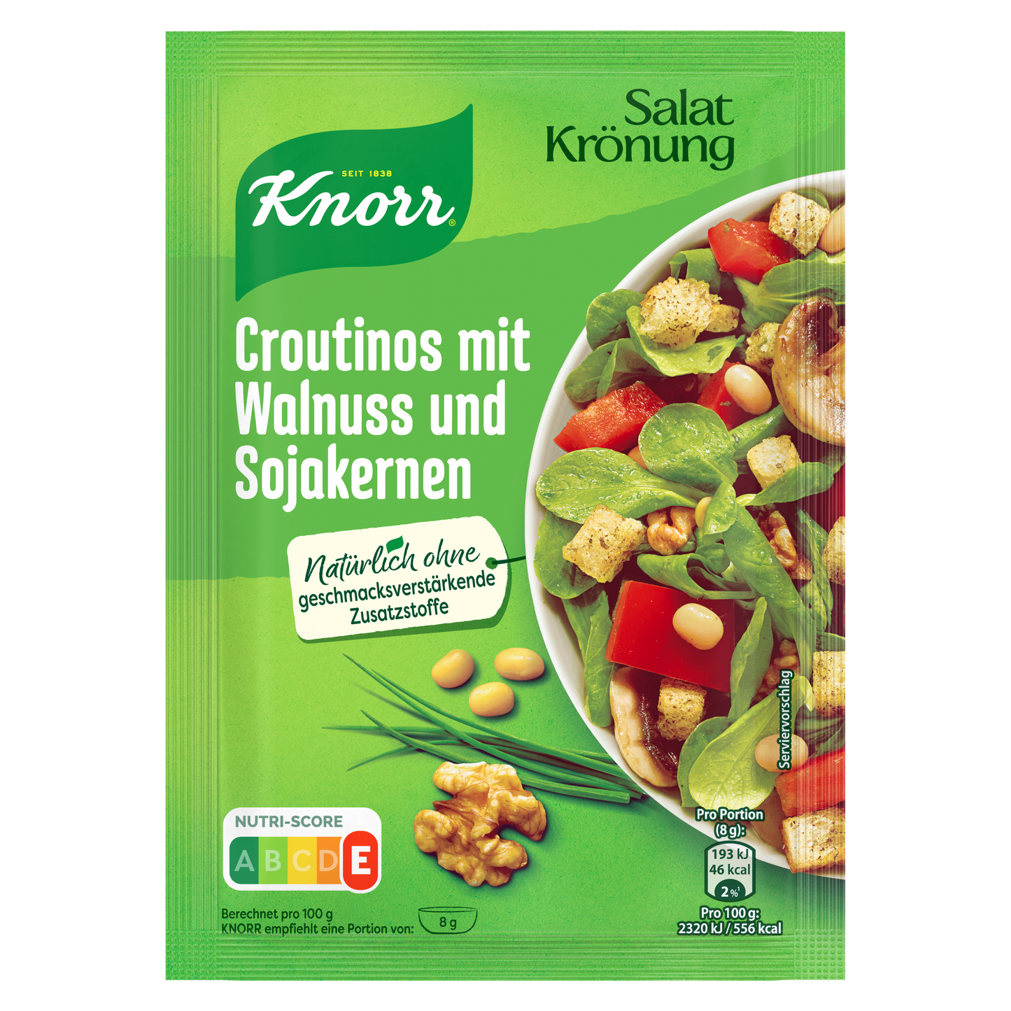 Knorr Salatkrönung Croutinos mit Walnuss&Sojakernen 25g foodpipe [Lebensmittel-Lieferservice Rostock]