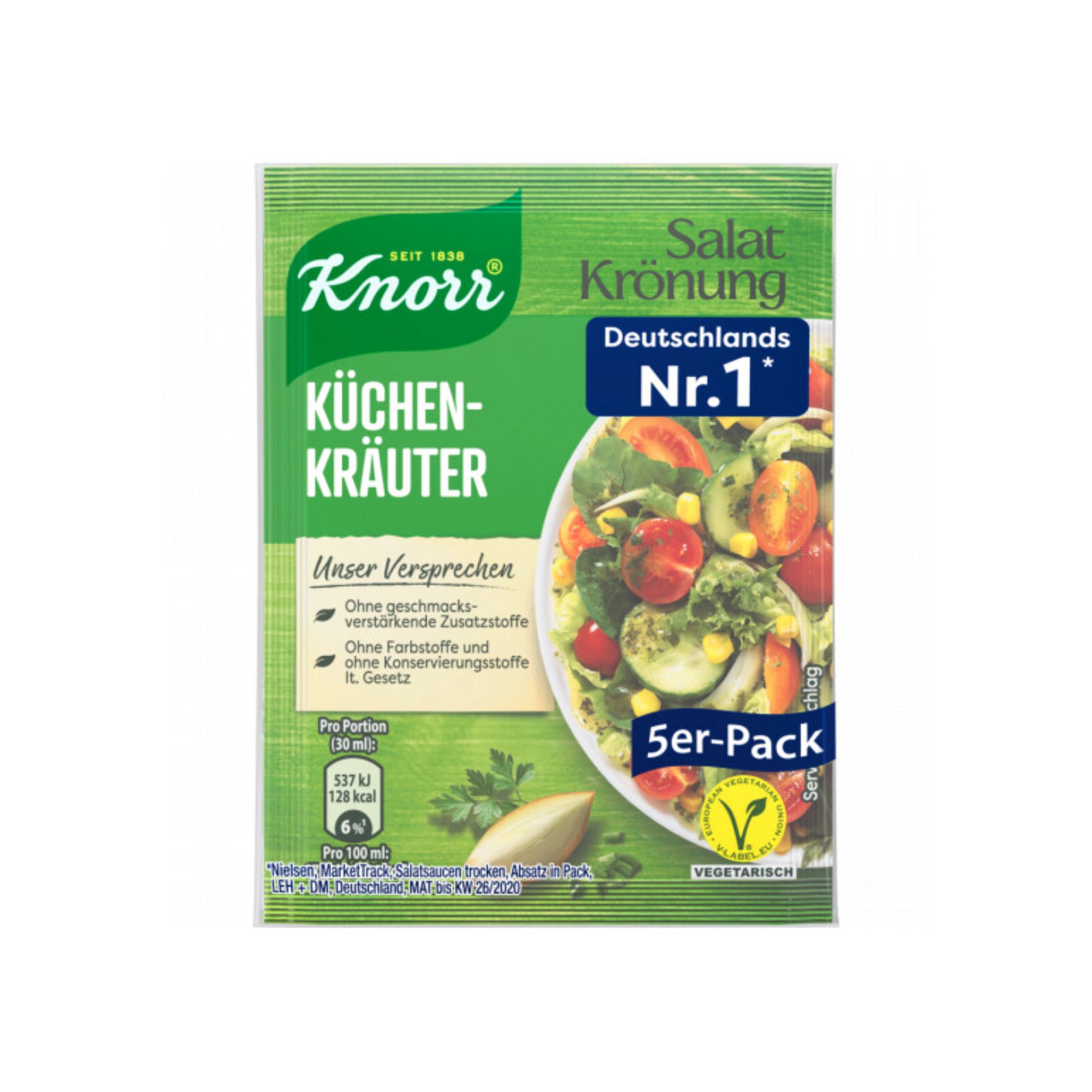 Knorr Salatkrönung trocken Küchenkräuter für 450ml 40g foodpipe [Lebensmittel-Lieferservice Rostock]