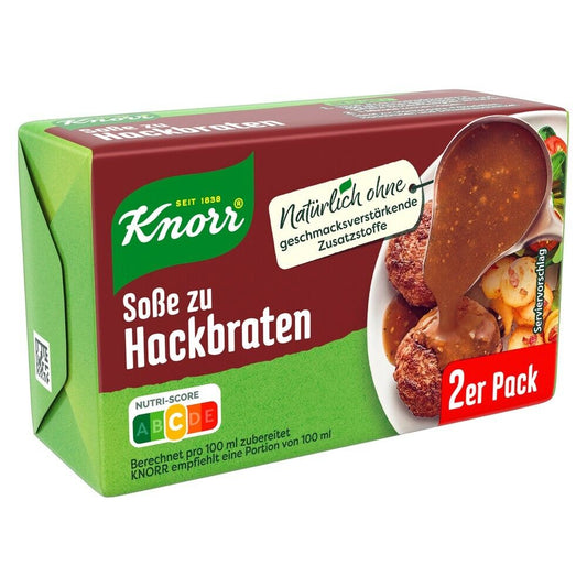 Knorr Soße zu Hackbraten für 2x250ml 48g foodpipe [Lebensmittel-Lieferservice Rostock]