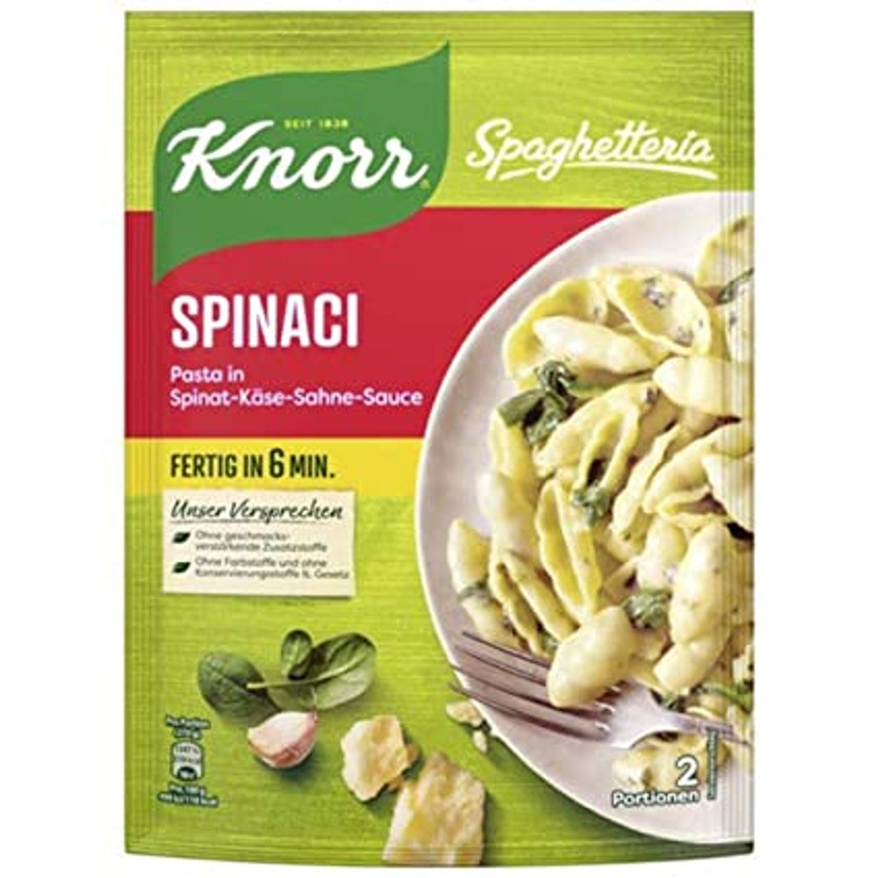 Knorr Spaghetteria Spinaci 160g foodpipe [Lebensmittel-Lieferservice Rostock]