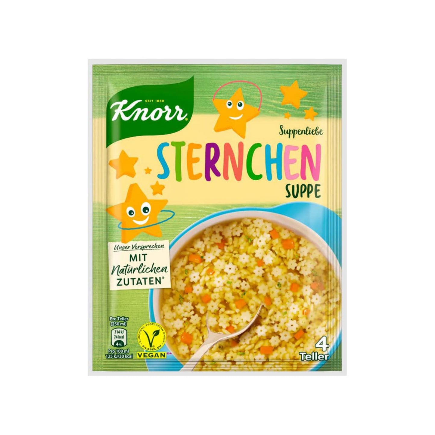 Knorr Suppenliebe Sternchen Suppe für 1l 84g foodpipe [Lebensmittel-Lieferservice Rostock]