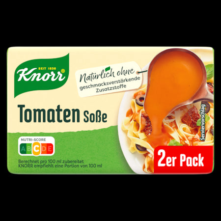 Knorr Tomaten Soße für 2x250ml 76g foodpipe [Lebensmittel-Lieferservice Rostock]