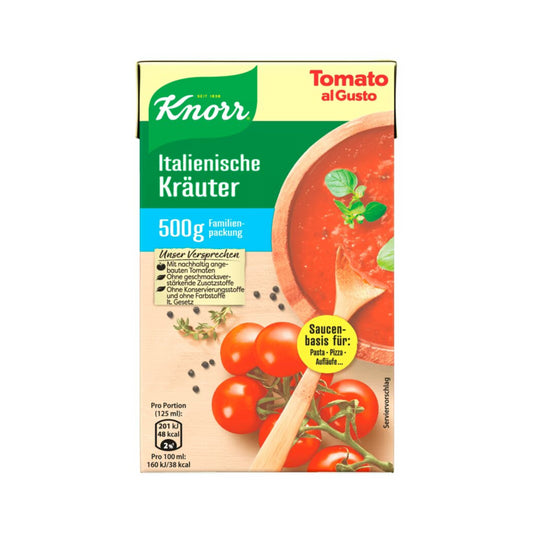 Knorr Tomato al Gusto Italienische Kräuter 500g foodpipe [Lebensmittel-Lieferservice Rostock]