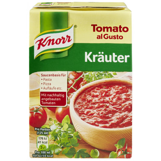 Knorr Tomato al Gusto Kräuter 370g foodpipe [Lebensmittel-Lieferservice Rostock]