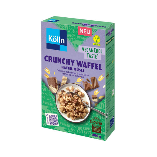 Kölln Crunchy Waffel Hafer-Müsli 400g foodpipe [Lebensmittel-Lieferservice Rostock]