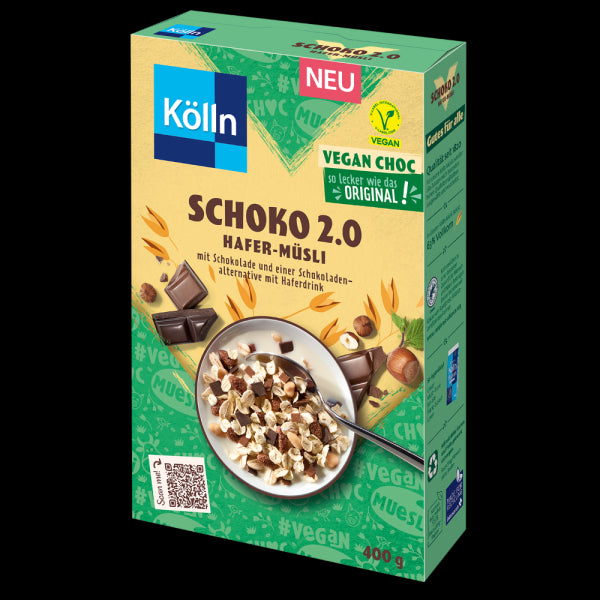 Kölln Müsli Schoko 2.0 vegan 400g foodpipe [Lebensmittel-Lieferservice Rostock]