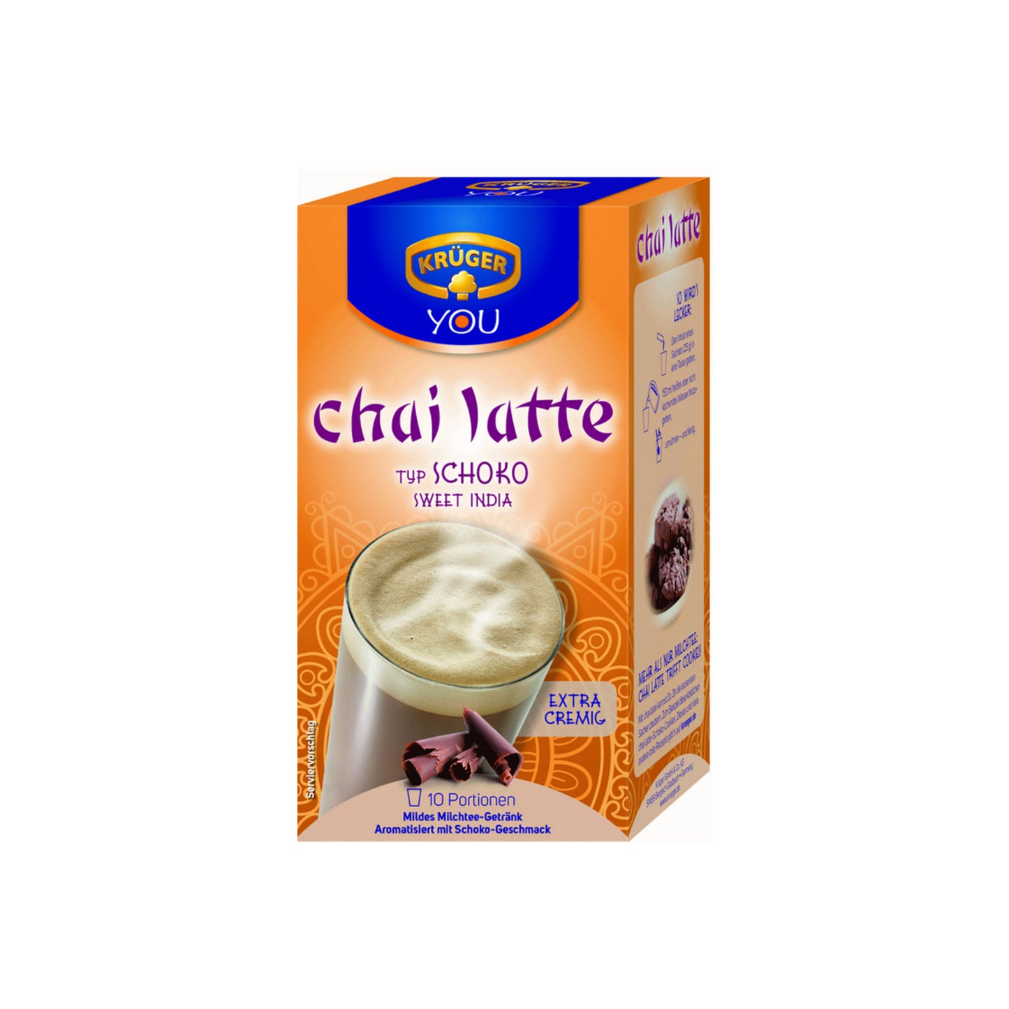 Krüger Chai Latte Schoko 10x25g foodpipe [Lebensmittel-Lieferservice Rostock]