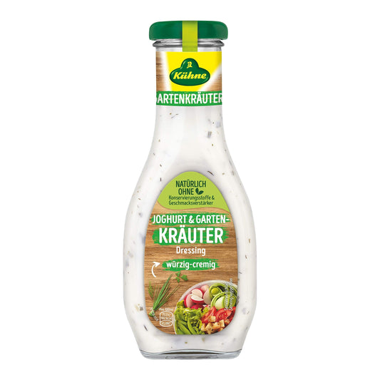 Kühne Dressing Joghurt Gartenkräuter 250ml foodpipe [Lebensmittel-Lieferservice Rostock]