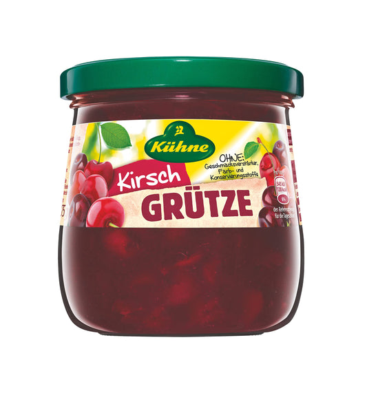 Kühne Kirsch Grütze 375g foodpipe [Lebensmittel-Lieferservice Rostock]