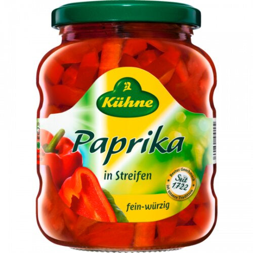 Kühne Paprika in Streifen 320g foodpipe [Lebensmittel-Lieferservice Rostock]