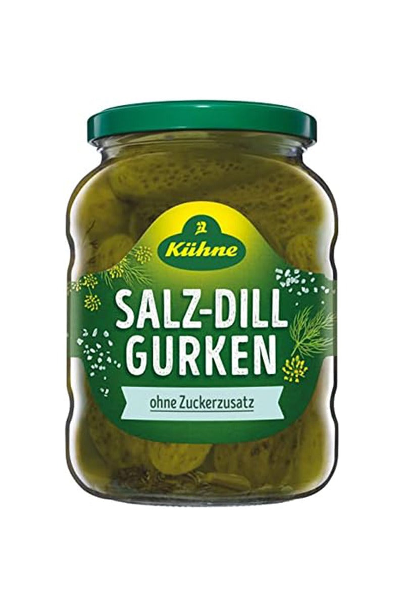 Kühne Salz Dill Gurken 650g foodpipe [Lebensmittel-Lieferservice Rostock]