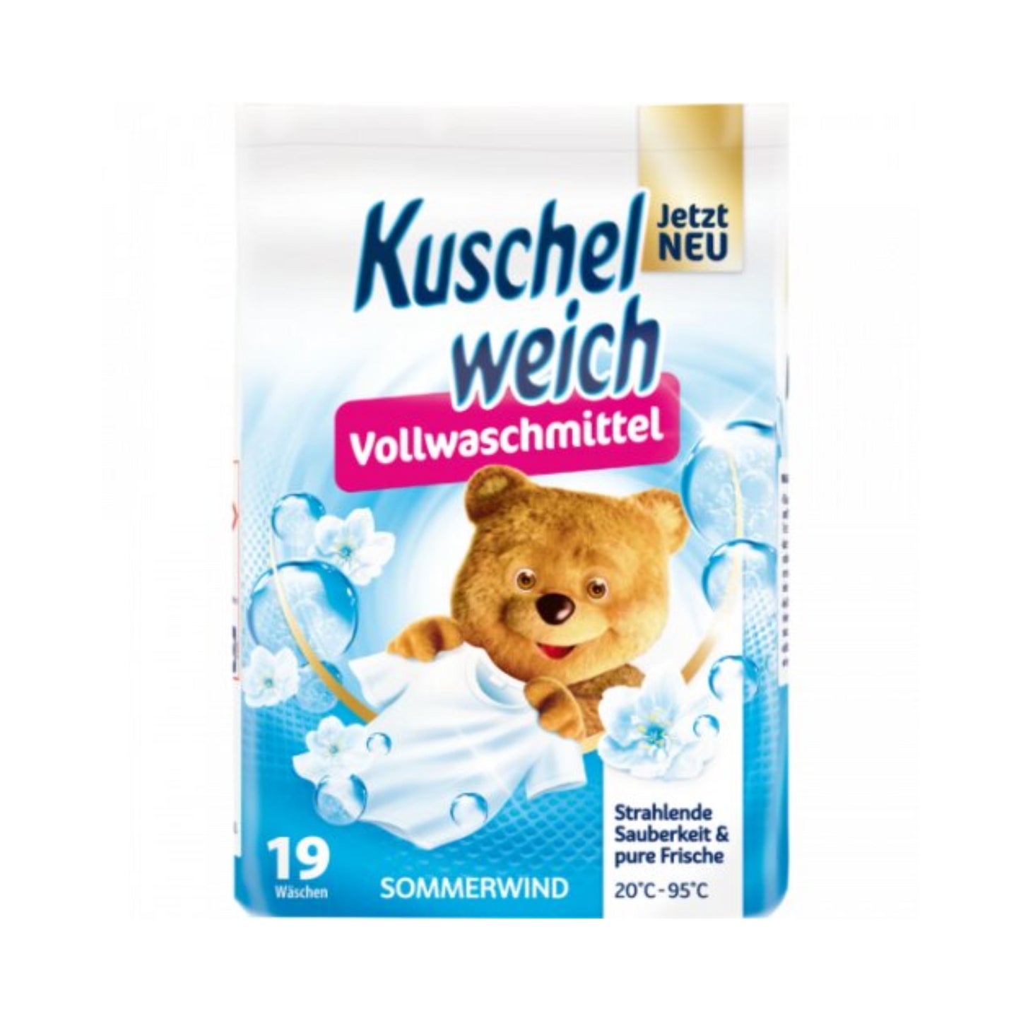 Kuschelweich Vollwaschmittel Sommerwind Pulver 19WL 1,216kg foodpipe [Lebensmittel-Lieferservice Rostock]