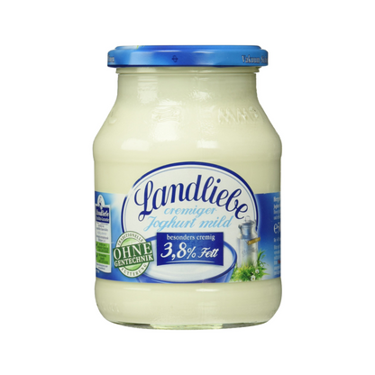Landliebe Cremiger Joghurt mild 3,8% 500g MW foodpipe [Lebensmittel-Lieferservice Rostock]