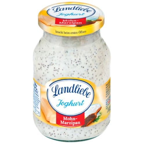 Landliebe Joghurt Mohn-Marzipan 3,8% 500g MW foodpipe [Lebensmittel-Lieferservice Rostock]