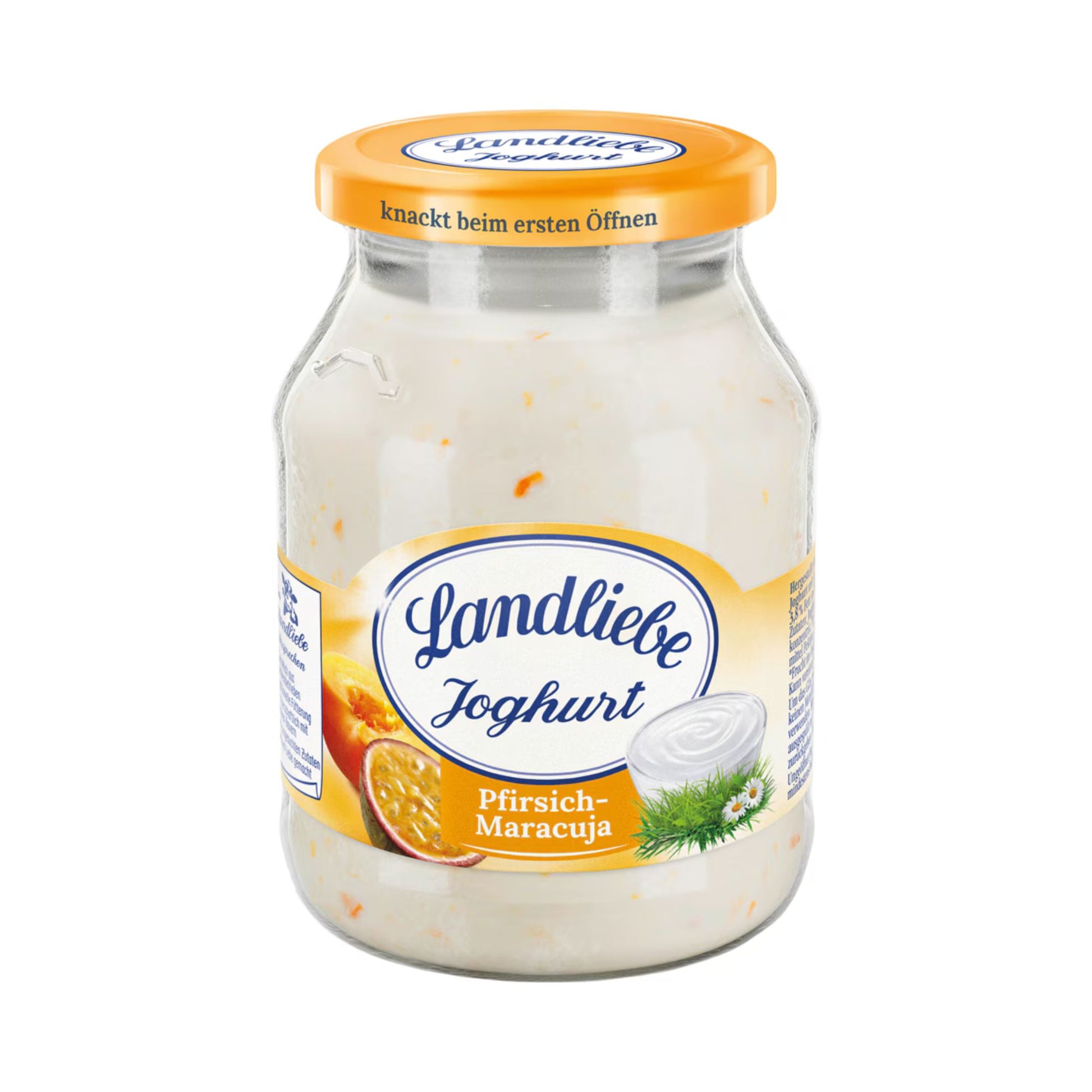 Landliebe Joghurt Pfirsich-Maracuja 3,8% 500g MW foodpipe [Lebensmittel-Lieferservice Rostock]