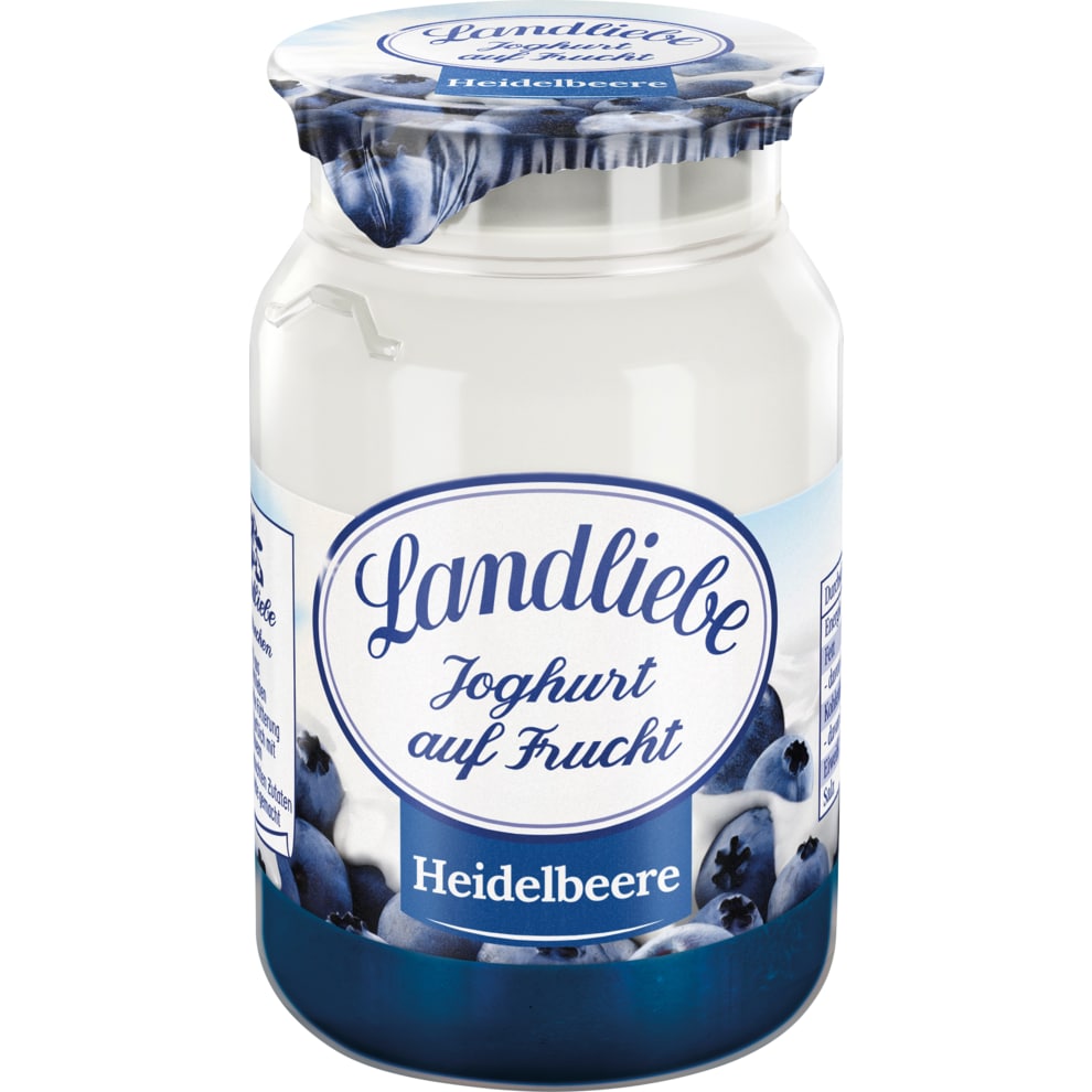 Landliebe Joghurt auf Frucht 3,8% Heidelbeere 150g foodpipe [Lebensmittel-Lieferservice Rostock]