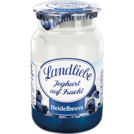 Landliebe Joghurt auf Frucht 3,8% Heidelbeere 150g foodpipe [Lebensmittel-Lieferservice Rostock]