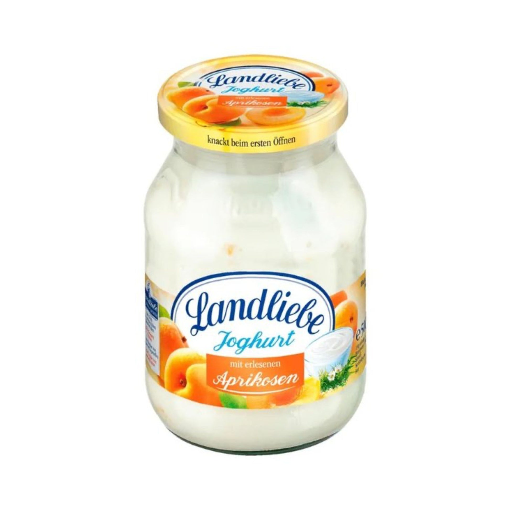 Landliebe Joghurt mit erlesenen Aprikose 3,8% 500g MW foodpipe [Lebensmittel-Lieferservice Rostock]