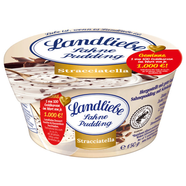 Landliebe Sahnepudding Stracciatella 150g foodpipe [Lebensmittel-Lieferservice Rostock]