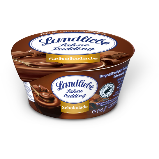 Landliebe Sahnepudding dunkle Schokolade 150g foodpipe [Lebensmittel-Lieferservice Rostock]