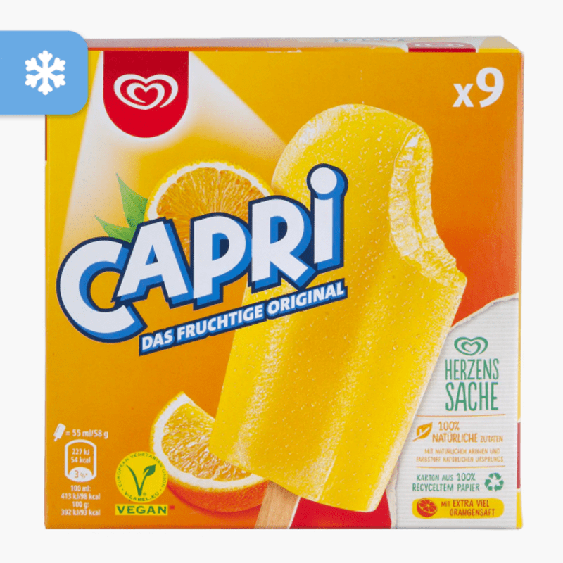 Langnese Capri 9ST 495ml foodpipe [Lebensmittel-Lieferservice Rostock]