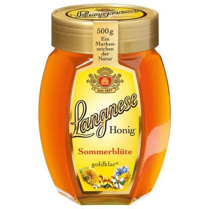 Langnese Feine Auslese Sommerblütenhonig goldklar 500g foodpipe [Lebensmittel-Lieferservice Rostock]