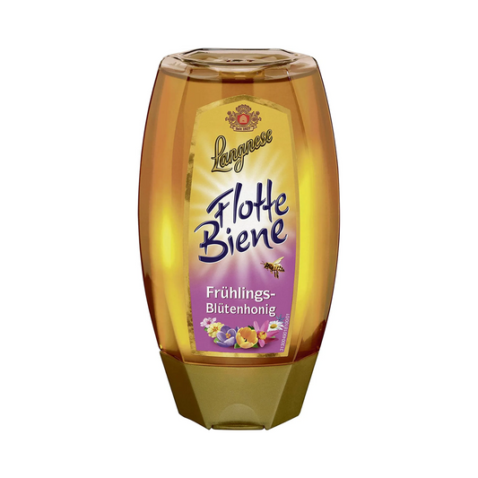 Langnese Flotte Biene Akazien- mit Frühlingsblütenhonig 500g foodpipe [Lebensmittel-Lieferservice Rostock]