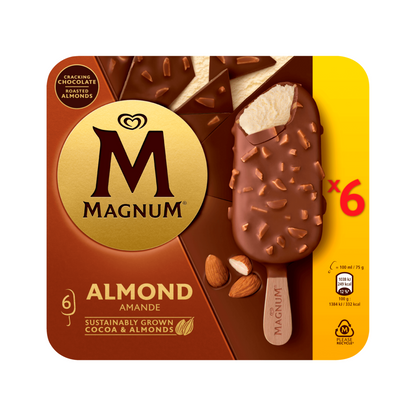 Langnese Magnum Mandel 6x100ml foodpipe [Lebensmittel-Lieferservice Rostock]