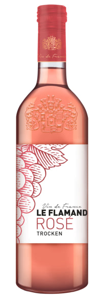 Le Flamand Rose Vin de France trocken 1l foodpipe [Lebensmittel-Lieferservice Rostock]