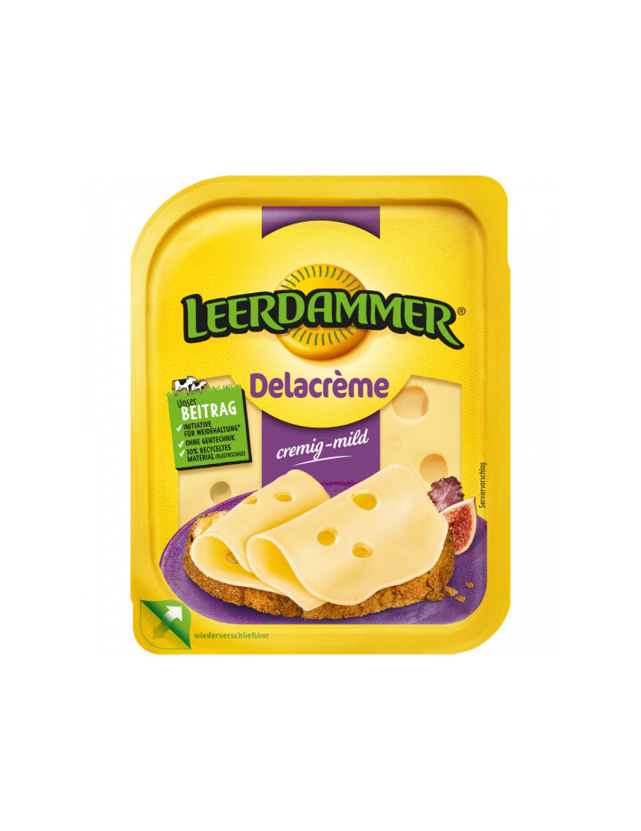 Leerdammer Delacreme Scheiben 50% 125g foodpipe [Lebensmittel-Lieferservice Rostock]