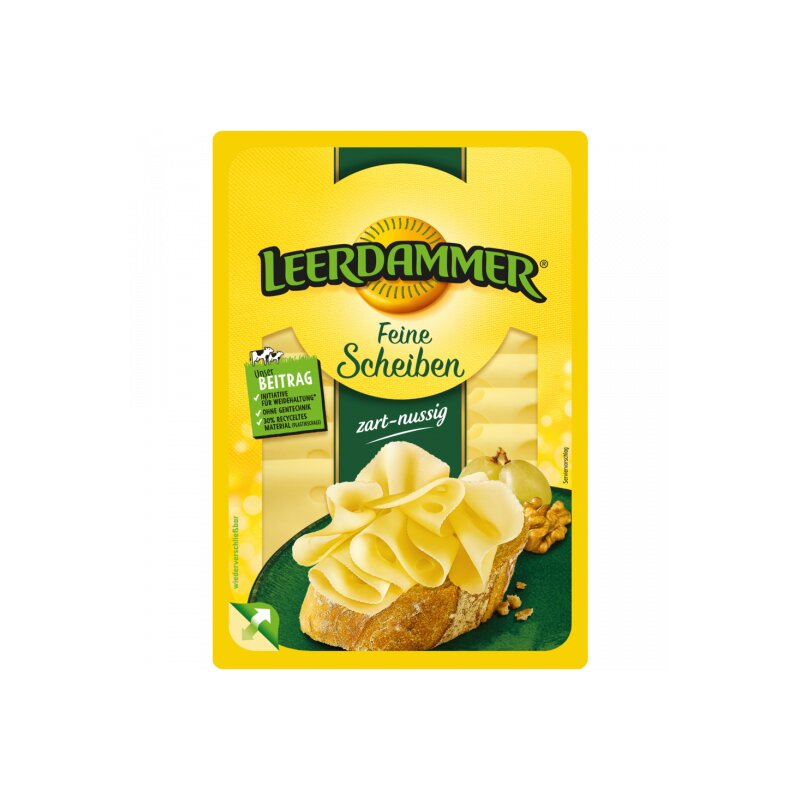 Leerdammer Fein Nussig 45% 100g foodpipe [Lebensmittel-Lieferservice Rostock]