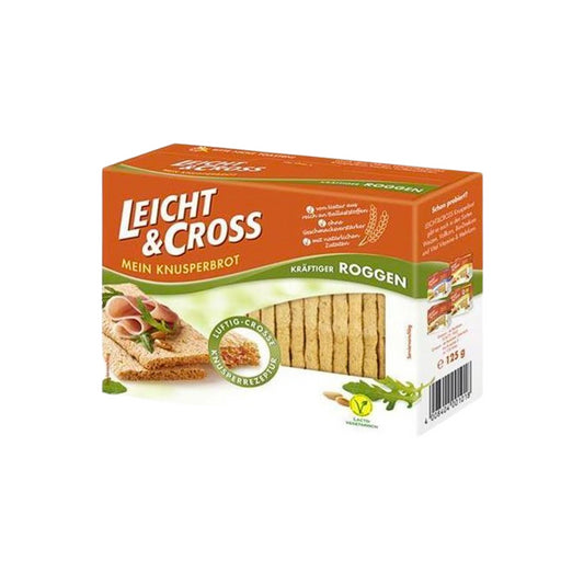 Leicht&Cross Roggen Knusperbrot 125g foodpipe [Lebensmittel-Lieferservice Rostock]