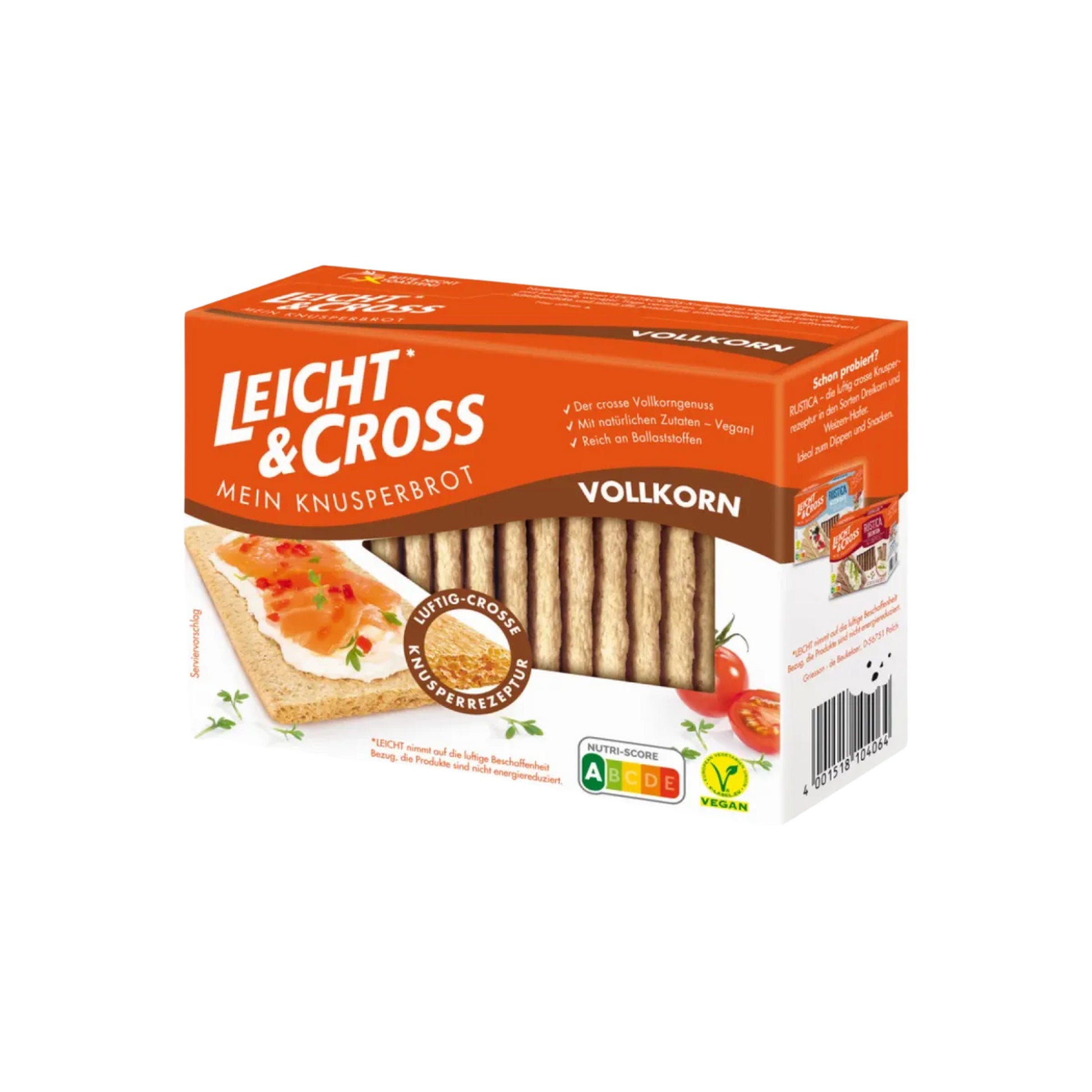 Leicht&Cross Vollkorn Knusperbrot 125g foodpipe [Lebensmittel-Lieferservice Rostock]