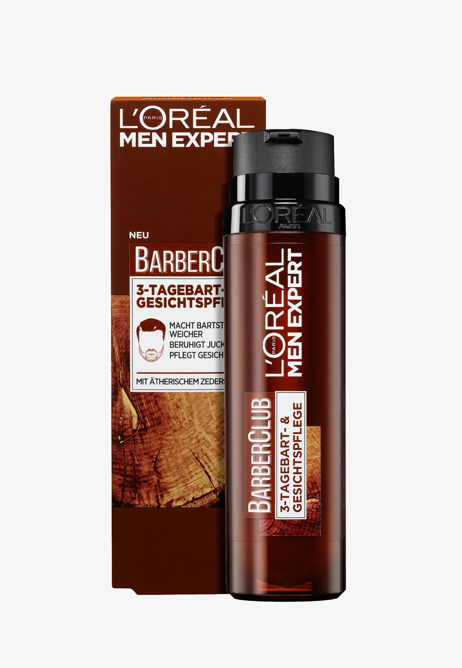 Loreal Men Expert Barber Club 3-Tage-Bart Gesichtscreme mit ätherischem Zedernholzöl 50ml foodpipe Rostock [Lebensmittel-Lieferservice Rostock]