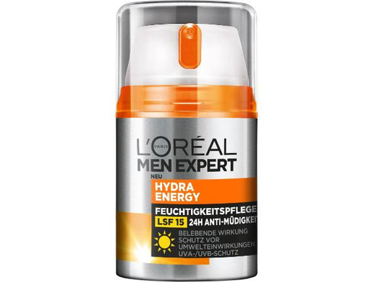 Loreal Men Hydra Energy Tagescreme Gesicht 24h 50ml foodpipe [Lebensmittel-Lieferservice Rostock]