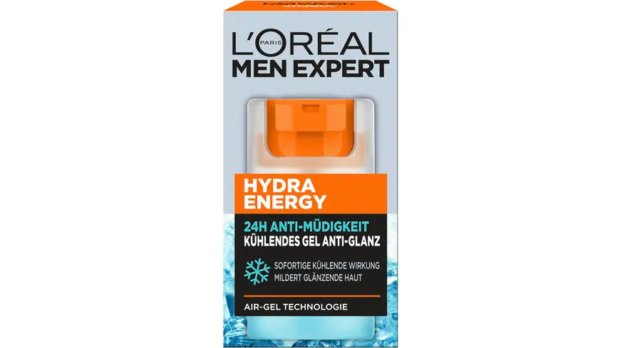 Loreal Men Hydra Energy kühlendes Feuchtigkeitsgel Gesicht 50ml foodpipe [Lebensmittel-Lieferservice Rostock]