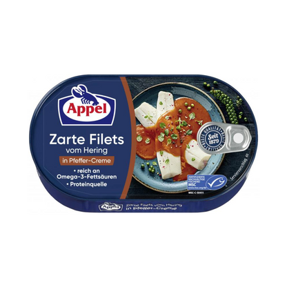 MSC Appel Heringsfilets Pfeffer-Creme 200g foodpipe [Lebensmittel-Lieferservice Rostock]