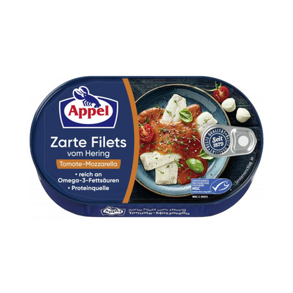 MSC Appel Heringsfilets Tomate-Mozzarella 200g foodpipe [Lebensmittel-Lieferservice Rostock]